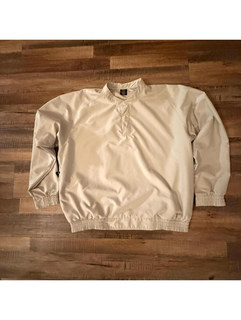 nike golf mens pullover large Vintage Pockets Beige